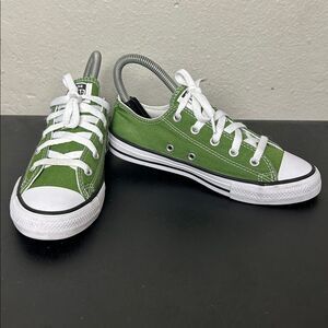 Converse Chuck Taylors, Green and White Sneakers youth size 2